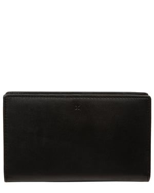 'Isadora' Black Leather Purse