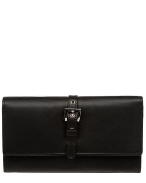 'Flavia' Black Leather Purse