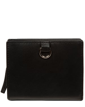 'Mariana' Black Leather Purse