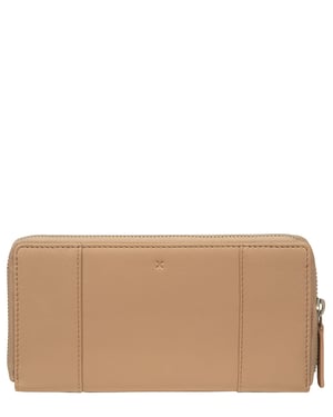 'Cecilia' Latte Leather Purse