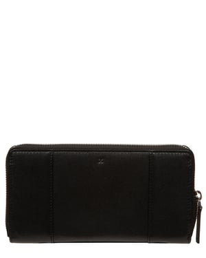 'Cecilia' Black Leather Purse