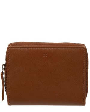 'Lilia' Tan Leather Purse