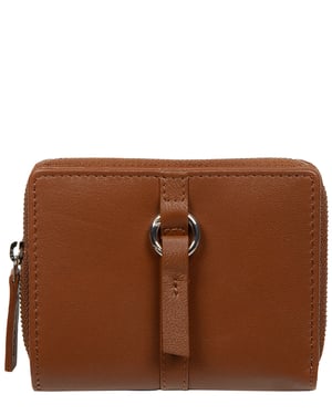'Luciana' Tan Leather Purse
