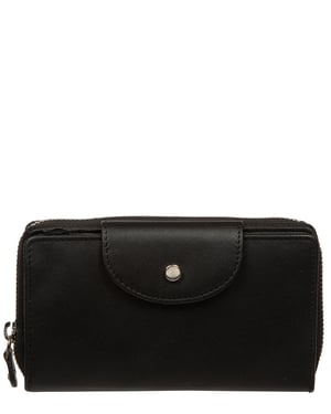 'Vanessa' Black Leather Purse