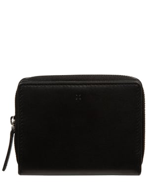 'Lilia' Black Leather Purse