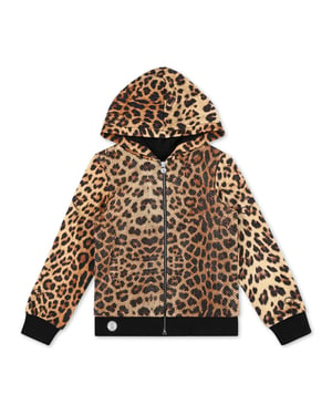 Hoodie Sweatjacka Leopard