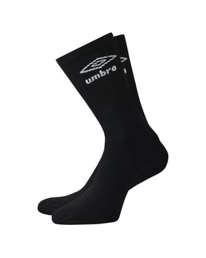 Umbro Herenbemanningsleden Sokken (Pakket van 3) (Zwart/Wit)