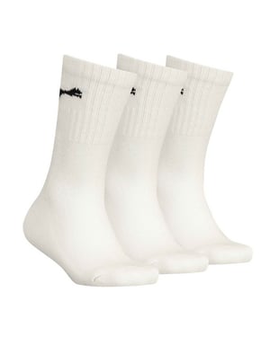 Puma Childrens/Kids Logo Crew Socks (Pack Of 3) (White)