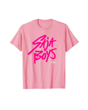 K-Pop Demon Hunters Childrens/Kids Saja Boys Logo T-Shirt (Light Pink)