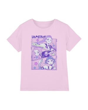 K-Pop Demon Hunters Kinderen/Jongens Huntr/X Anime T-shirt (Lichtroze)