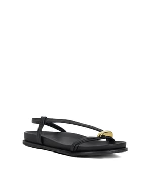 Dune Ladies Lyn - Gold Toe Trim Sandals