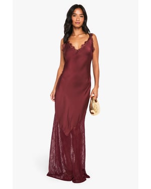 Petite Lace Hem Slip Dress