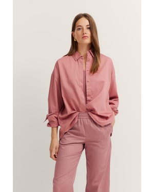 Bugatti Damen Katoen satijnen overhemd blouse
