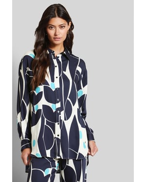 Bugatti Damen Overhemdblouse van vloeiend materiaal
