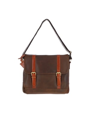 Vintage Oily Leather Messenger Bag