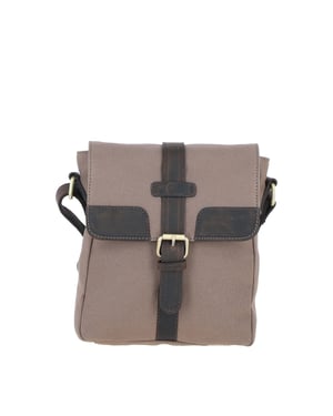 Premium Leather X Canvas Flight Bag