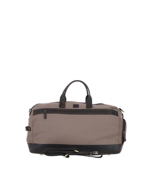 Exquisite Real Leather X Canvas Holdall
