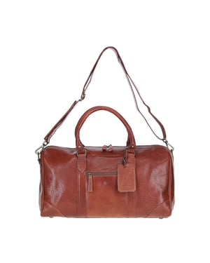 Vintage Real Leather Weekend Duffel Bag