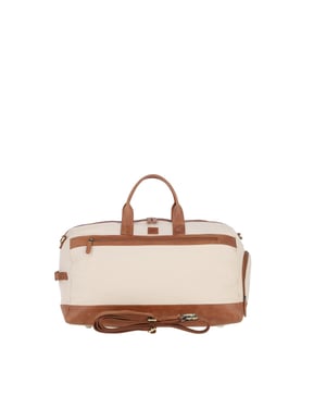 Exquisite Real Leather X Canvas Holdall