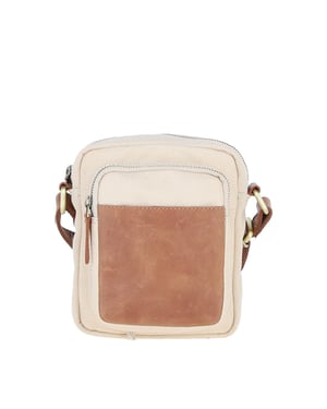 Real Leather X Canvas Flight Bag