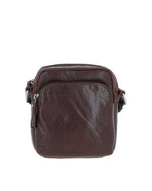'Valerio' Real Leather Vintage Small Flight Shoulder Bag