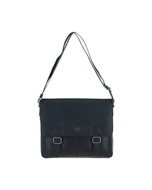 'Emissary' Real Leather Messenger Bag