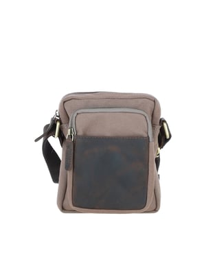 Real Leather X Canvas Flight Bag