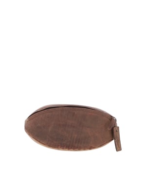 Leather Rugby Ball Washbag