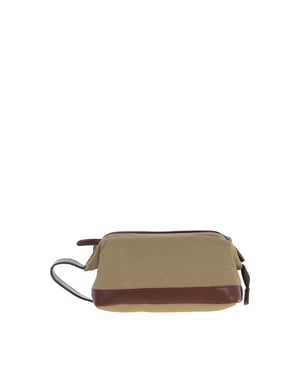 'Lou' Real Leather Wash Bag