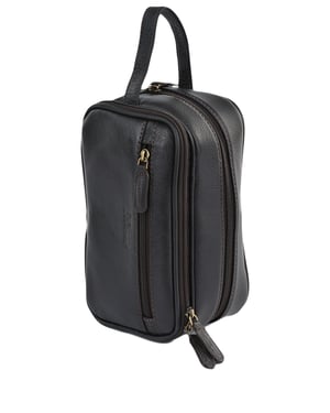 'Viaggio' Real Leather Toiletry Washbag