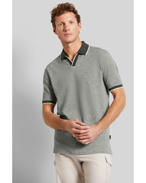 Bugatti Herren Poloshirt met contrasterende strepen