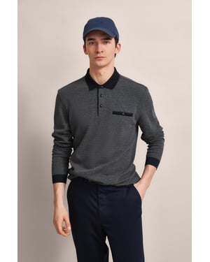 Bugatti Herren Poloshirt met gestructureerde kraag