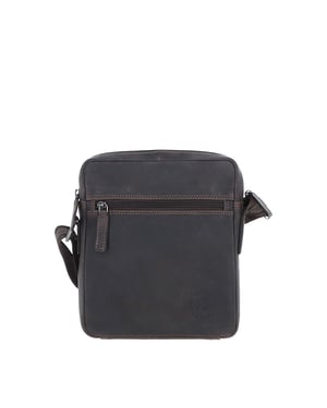 'Lisbon' Real Leather Messenger Bag
