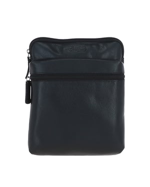'Berlin' Real Leather Messenger Crossbody Bag