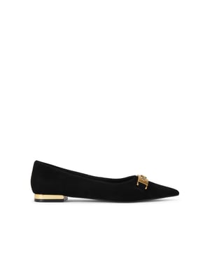 Kurt Geiger London Suede Kingsley Pointed Flat Ballet Flats