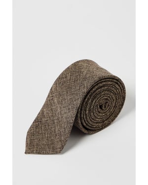 Brown Tweed Tie