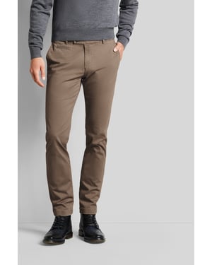 Bugatti Herren Chino-broek met een licht gebruikte look