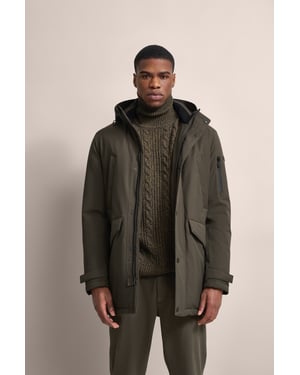 Bugatti Herren Parka met gebreide binnenkraag