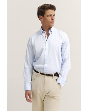 Bugatti Herren Shirt met button-down kraag