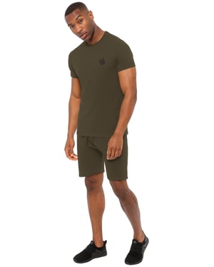 Enzo | Mens Slim Fit T-shirt & Fleece Shorts Set