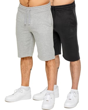 Kruze Heren Fleece Korte Broek 2 Pak