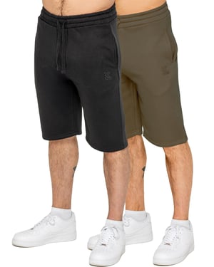 Kruze Heren Fleece Korte Broek 2 Pak