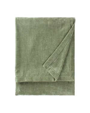 Yard  Heavy Chenille Velvet Throw, 130 x 180cm, Eucalyptus