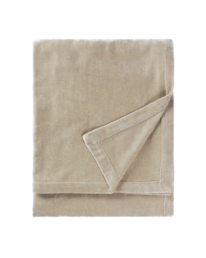 Yard Heavy Chenille Velvet Throw, 150 x 200cm, Linen