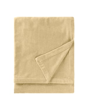 Yard Heavy Chenille Velvet Throw, 130 x 180cm, Natural