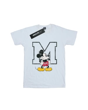 Disney Jongens Mickey Mouse Classic M T-Shirt (Wit)