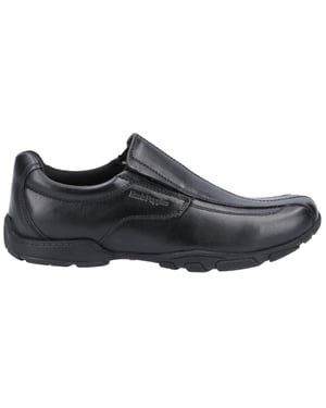 Hush Puppies Boys Elijah Leather School Shoes (Black)