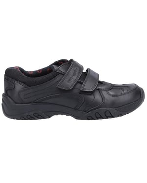 Hush Puppies Boys Jezza 2 Leather School Shoes (Black)
