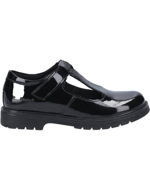 Hush Puppies Girls Gracie Leather School Shoes (Black)