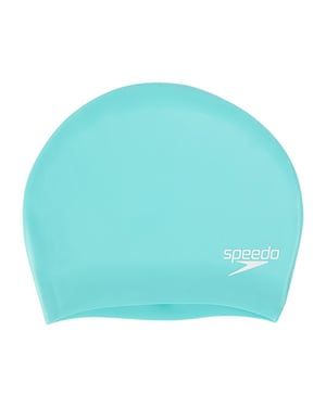 Speedo Unisex Volwassen Lang Haar Siliconen Zwemmutsje (Groen)